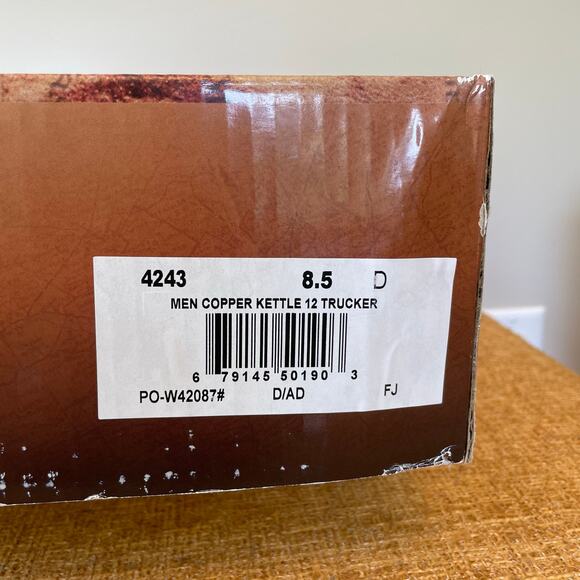 Men’s Laredo Western Leather Boots Sz 8.5 D Copper Kettle Trucker 4243 - Picture 11 of 11